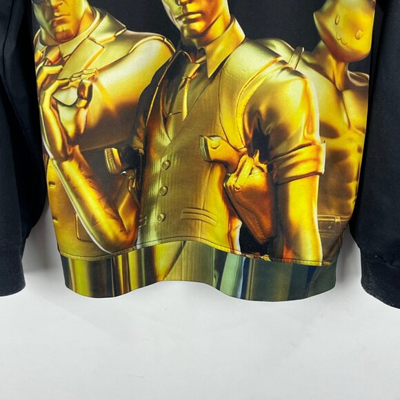 Unbranded Sweatshirt Hoodie Size M Black Long Sleeve Stretch Round Neck Fortnite - Picture 8 of 8